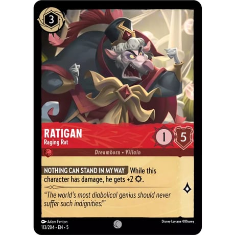 LORCANA Ratigan (Raging Rat) - 113/204-EN-5