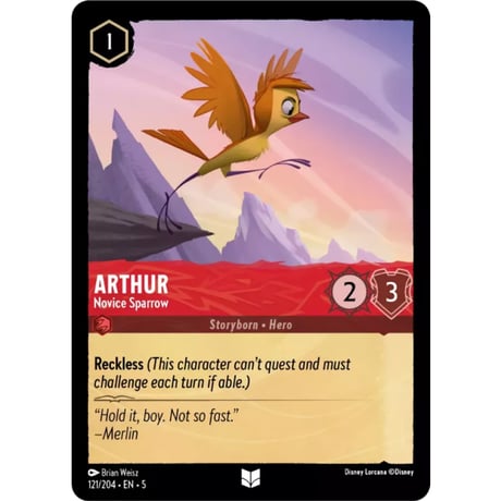 LORCANA Arthur (Novice Sparrow) - 121/204-EN-5