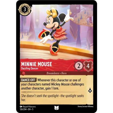 LORCANA Minnie Mouse (Dazzling Dancer) - 126/204-EN-5