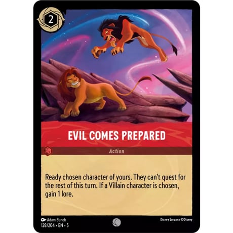 LORCANA Evil Comes Prepared - 128/204-EN-5