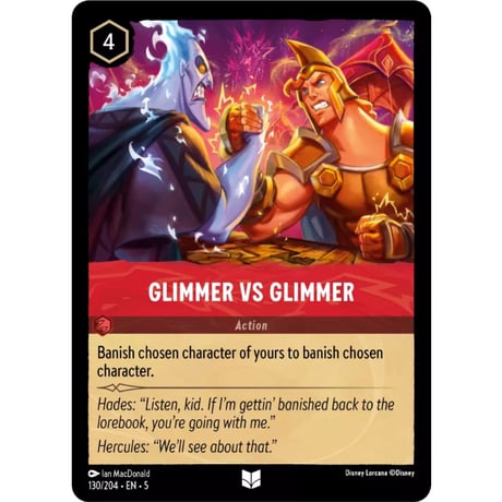 LORCANA Glimmer VS Glimmer [Uncommon] / Glimmer VS Glimmer - 130/204-EN-5