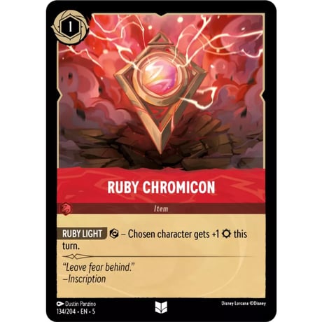 LORCANA Ruby Chromicon [Uncommon] / Ruby Chromicon - 134/204-EN-5