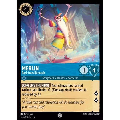 LORCANA Merlin (Back from the Bermudas) - 142/204-EN-5