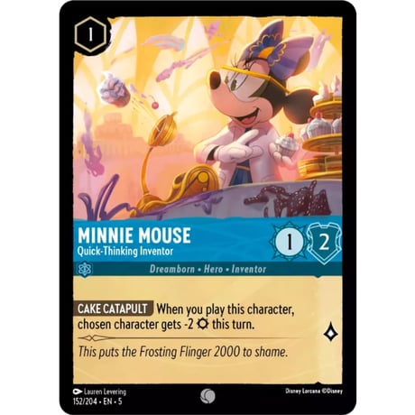 LORCANA Minnie Mouse [Common] / Minnie Mouse (Quick-Thinking Inventor) - 152/204-EN-5