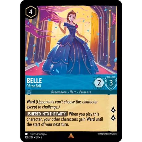 LORCANA Belle (Rare) / Belle (Of the Ball) - 158/204-EN-5