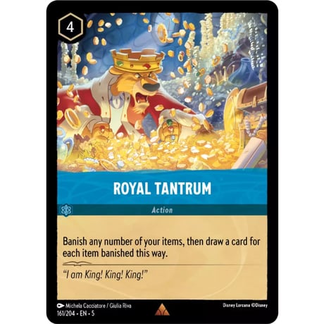 LORCANA Royal Tantrum [Rare] / Royal Tantrum - 161/204-EN-5