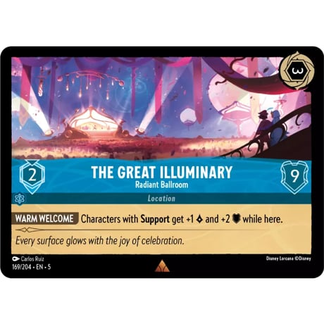 LORCANA The Great Illuminary [Rare] / The Great Illuminary (Radiant Ballroom) - 169/204-EN-5