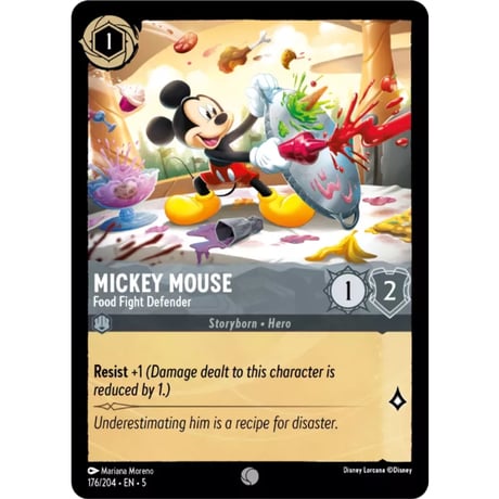 LORCANA Mickey Mouse (Food Fight Defender) - 176/204-EN-5