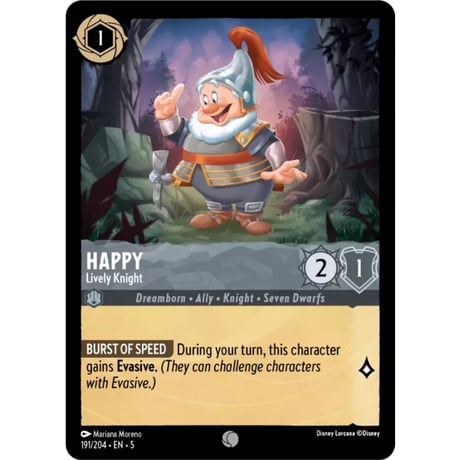 LORCANA Happy [Common] / Happy (Lively Knight) - 191/204-EN-5