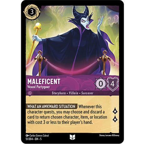 LORCANA Maleficent (Vexed Partygoer) - 51/204-EN-5