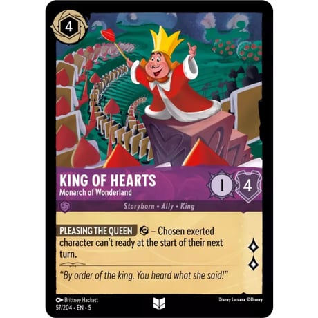 LORCANA King of Hearts (Monarch of Wonderland) - 57/204-EN-5