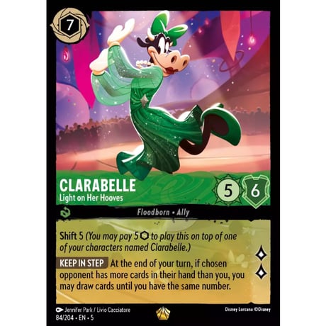 LORCANA Clarabelle [Legendary] / Clarabelle (Light on Her Hooves) - 84/204-EN-5