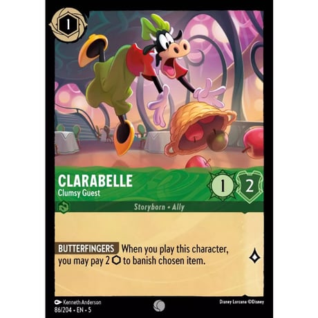 LORCANA Clarabelle [Common] / Clarabelle (Clumsy Guest) - 86/204-EN-5