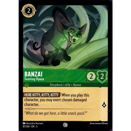 LORCANA Banzai (Taunting Hyena) - 87/204-EN-5