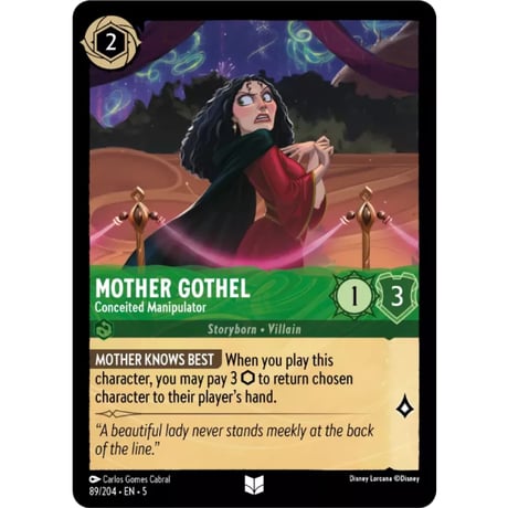 LORCANA Mother Gothel (Conceited Manipulator) - 89/204-EN-5