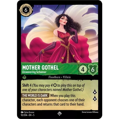 LORCANA Mother Gothel (Unwavering Schemer) - 92/204-EN-5