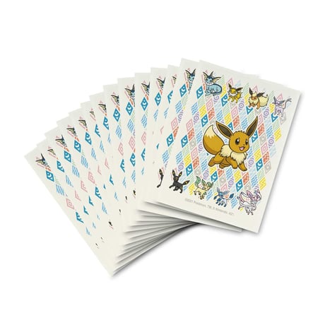 Pokemon Card Eevee Prismatic Sleeves (65 pieces)