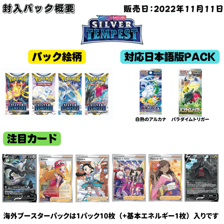 Pokemon Card Silver Tempest Sleeved Booster Pack