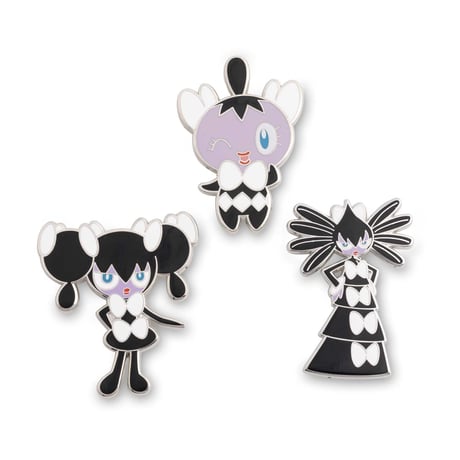 Pokémon Center Exclusive Gothim, Gothmil, and Gothitzel Pin