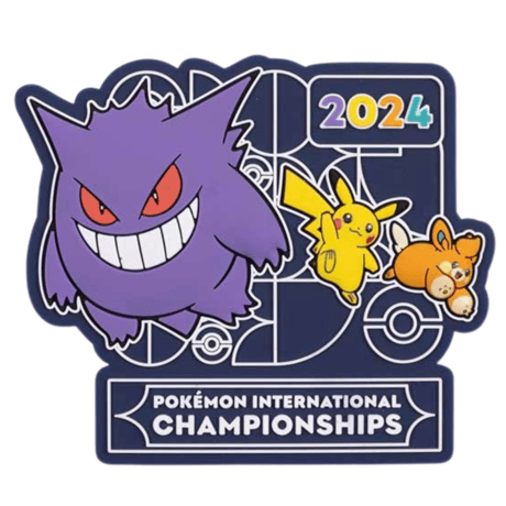 Pokemon 2024 Europe International Championships Magnet [Gengar &amp; Pikachu &amp; Pamo]