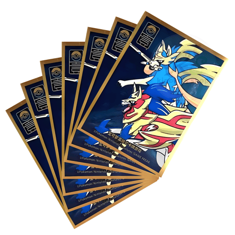 China BOX exclusive Simplified version 1st anniversary Zacian &amp; Zamazenta card sleeves [Color] (64 cards)