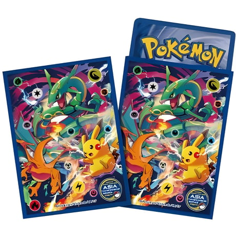 Asian Games venue exclusive Regional League Tournament original (Pikachu, Charizard, Rayquaza) sleeves (64 pieces)