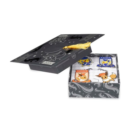 Pokemon Center Exclusive Graduation Ceremony Pikachu 2024 Pokemon Pin BOX (4 pieces) [Pikachu &amp; Eevee]