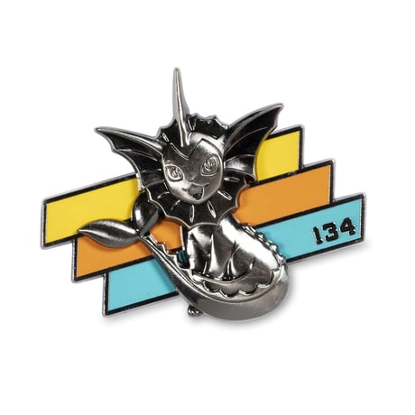 Pokemon Center Exclusive Vaporeon, Sanders, and Flareon Better Together Pin