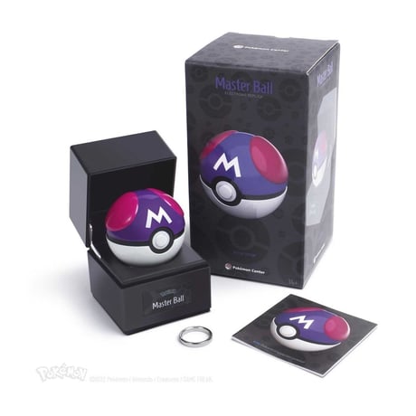 [Outer box may be crushed] Pokemon The Wand Company Diecast Master Ball Replica