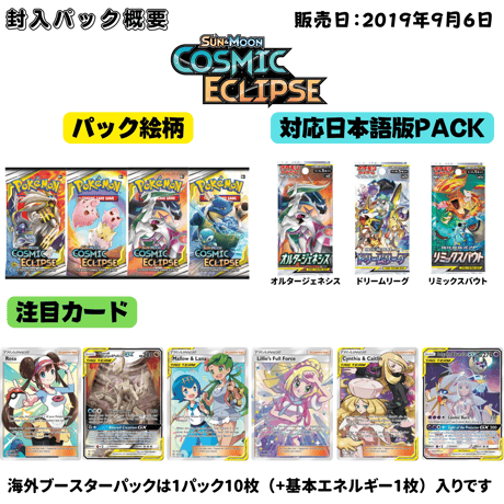 Pokemon Card Cosmic Eclipse Sleeved Booster Pack