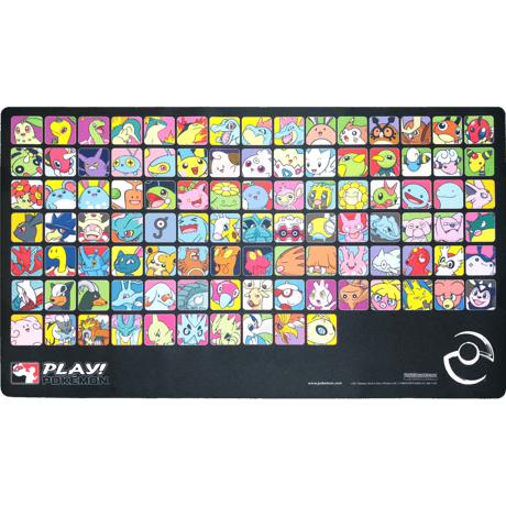 Pokemon Card 2018 Professor Program Johto (Black) Playmat