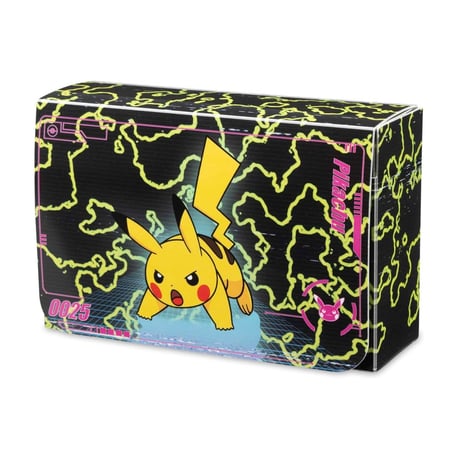 Pokemon Card Pikachu Neon Charge Double Deck Box