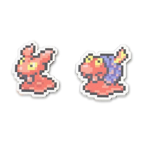 Pokémon Center Exclusive Magmag and Magcargo Pixel Pin