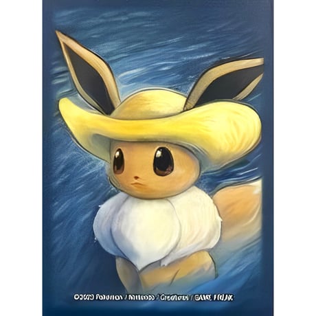 [Rose] Overseas Pokemon Center Exclusive Van Gogh x Pokemon Eevee Sleeve (2023)