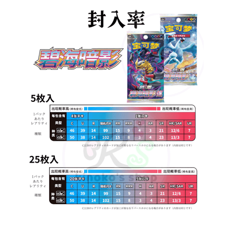 【箱潰れの場合がございます】 【中国简体版】ポケモンカード 碧海暗影 啸 1box (1パック25枚入り 6パック入り)【啸：ルギア】