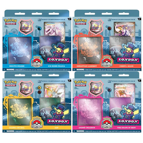 ポケモンカード 2022 ロンドン World Championship Deck Box 【4個セット】