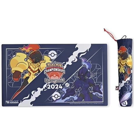 Pokémon Card 2024 Europe International Championships Glen Alma &amp; Sawblaze Playmat [With outer bag]