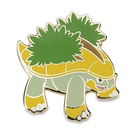 Pokémon Center exclusive Hayashigame, Mohawk, and Potaish pins