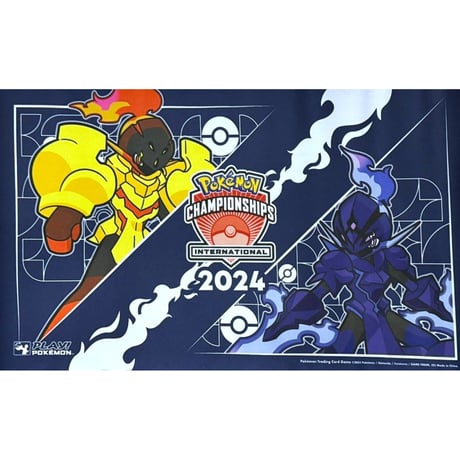 Pokémon Card 2024 Europe International Championships Glen Alma &amp; Sawblaze Playmat [With outer bag]