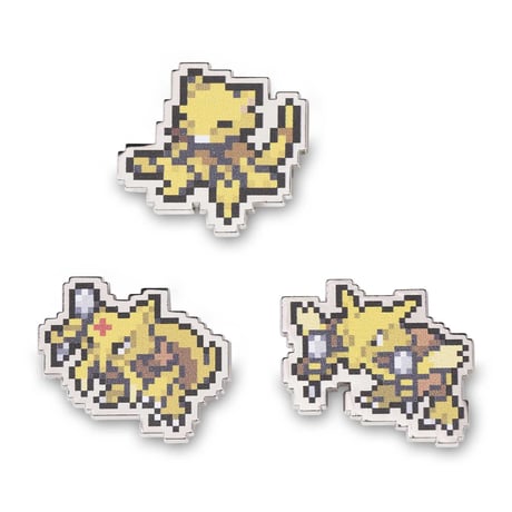 Pokemon Center Exclusive: Kecleon, Yungeller, and Alakazam Pixel Pin