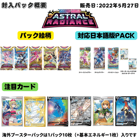 Pokemon Card Astral Radiance Sleeved Booster Pack