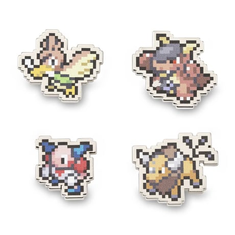 Pokemon Center Exclusive Farfetch'd, Kangaskhan, Mime, and Tauros Pixel Pin