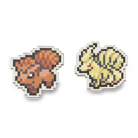 Pokémon Center Exclusive Vulpix Ninetales Pixel Pin