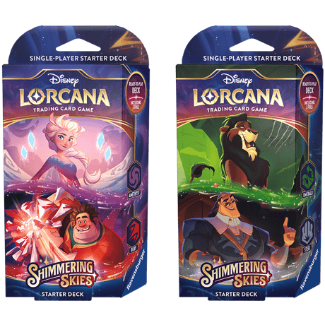 【箱潰れの場合がございます】ディズニー LORCANA Shimmering Skies Starter Deck 【2個セット】