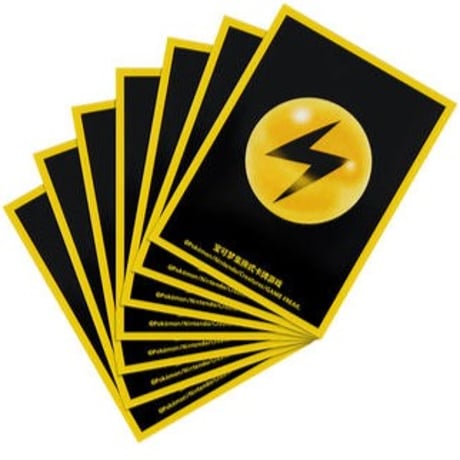 [Exterior may be damaged] Simplified Chinese version Pokemon Card Energy Series [Lightning] Card Sleeves (80 pieces)