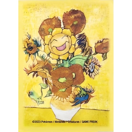 [Rose] Overseas Pokemon Center Exclusive Van Gogh x Pokemon Sunflower Sleeve (2023)