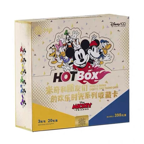 卡卡沃 × ディズニー HOTBOX ミッキー&フレンズ ハッピータイムシリーズコレクションカードBOX (1パック3枚入り20パック入り)