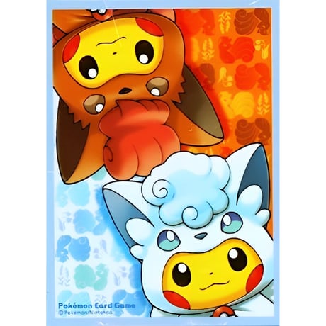 [Rose] Japanese Edition BOX Limited Alolan Vulpix &amp; Vulpix Poncho Pikachu Sleeve (2017)