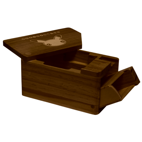 Pokemon Card Ultra Pro 25th Anniversary Wood Grain Deck Box