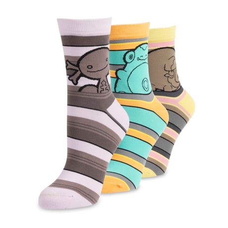 Overseas Pokémon Center exclusive Paldeaupar, Halabari, and Gurton socks (set of 3, adult size)